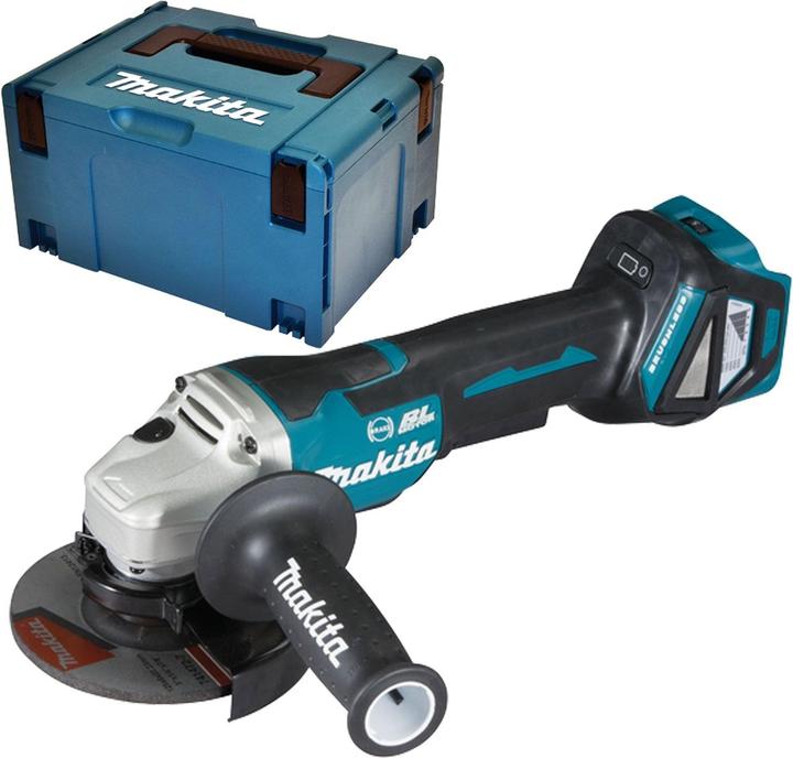 Actual product image Makita DGA517ZJ Battery angle grinder in Makpac (125 mm)