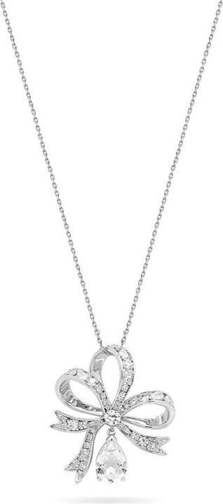 Actual product image Swarovski Volta Necklace Loop Large White (Swarovski Metal, 65 - 75 cm)