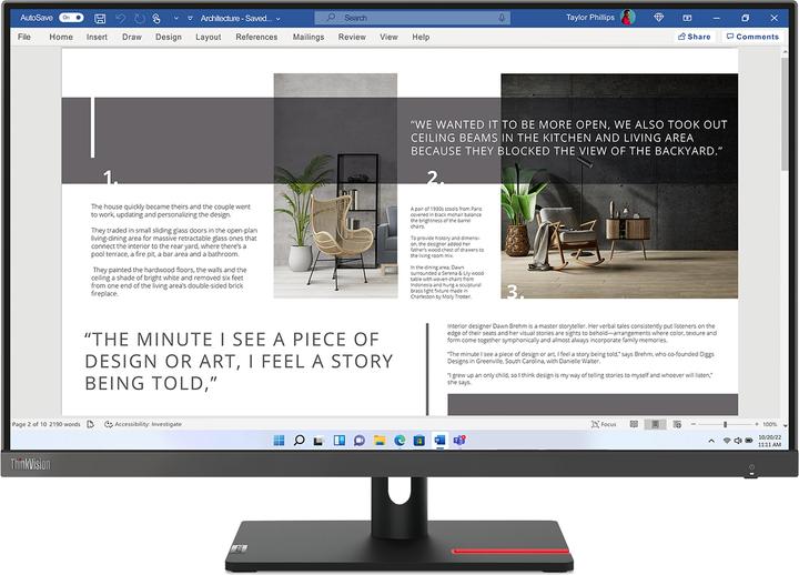 Actual product image Lenovo ThinkVision S27i-30 (1920 x 1080 pixels, 27")