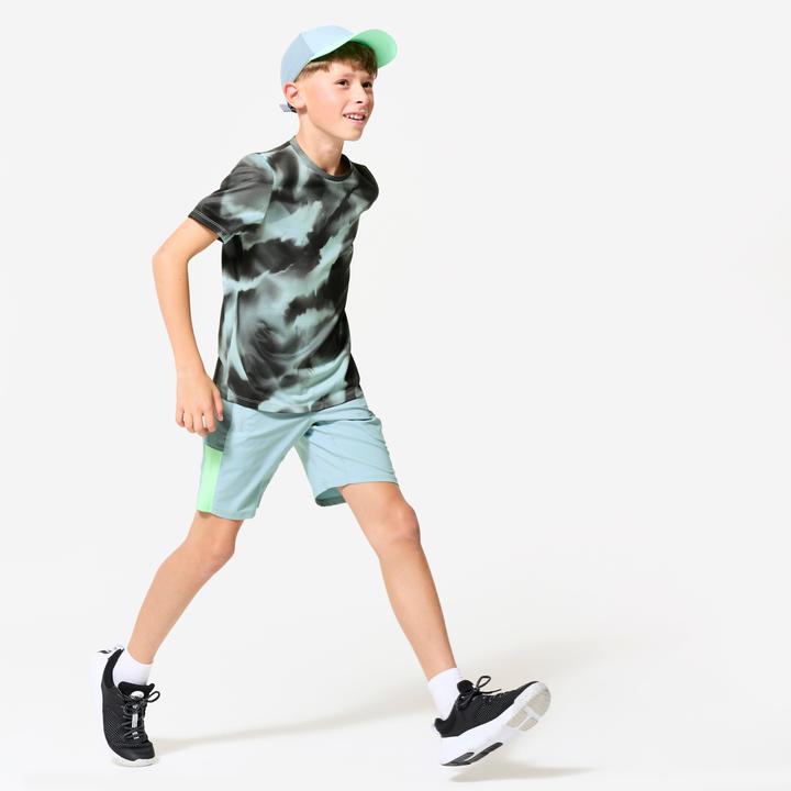 Image du produit Decathlon Short multisport respirant enfant, Bleu gris vert (6, 7, 8)