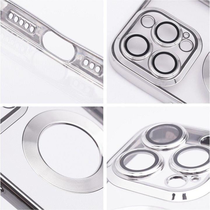 Produktbild OEM Back panel cover Case GLAM for IPHONE 15 silver (Apple iPhone 15)