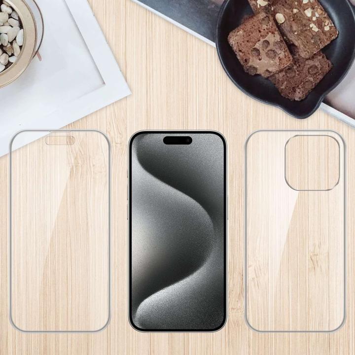 Actual product image Cadorabo Bumper Case for Apple iPhone 15 PRO TPU 360 Grad Case for Apple iPhone 15 PRO (Apple iPhone 15 Pro)