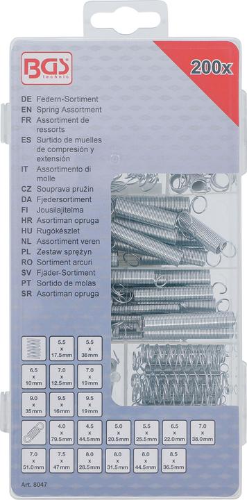 Actual product image BGS Range of springs