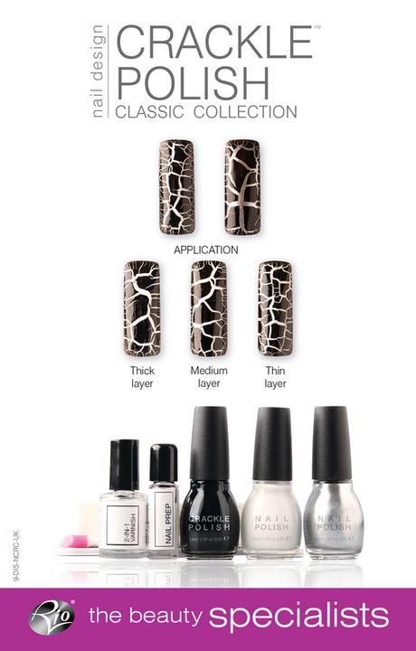 Produktbild Rio Crackle Nails Classic“ ( NCRC) (White, Black, Silver)