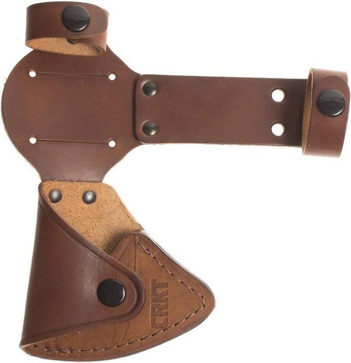 Actual product image CRKT Chogan Woods T-Hawk Leather Sheath