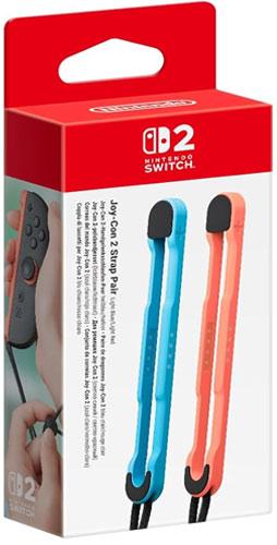 Nintendo Paire de dragonnes Joy-Con 2 (bleu clair/rouge clair) (Switch 2)