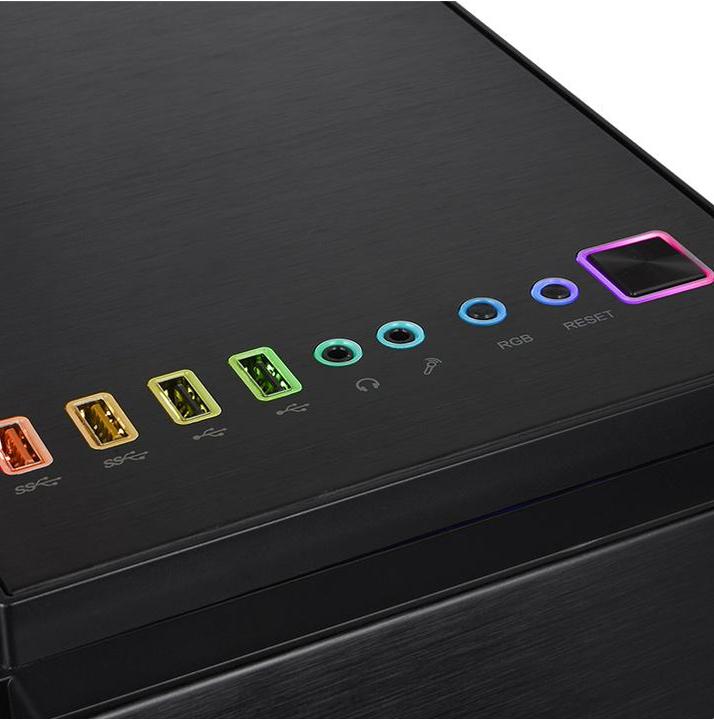 Actual product image Thermaltake Versa C23 Tg RGB Edition Black (ATX)