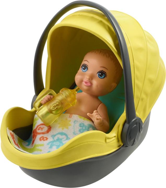 Image du produit Barbie Skipper Babysitters Inc. poupée et jeu, petite poupée avec poussette 2 en 1
