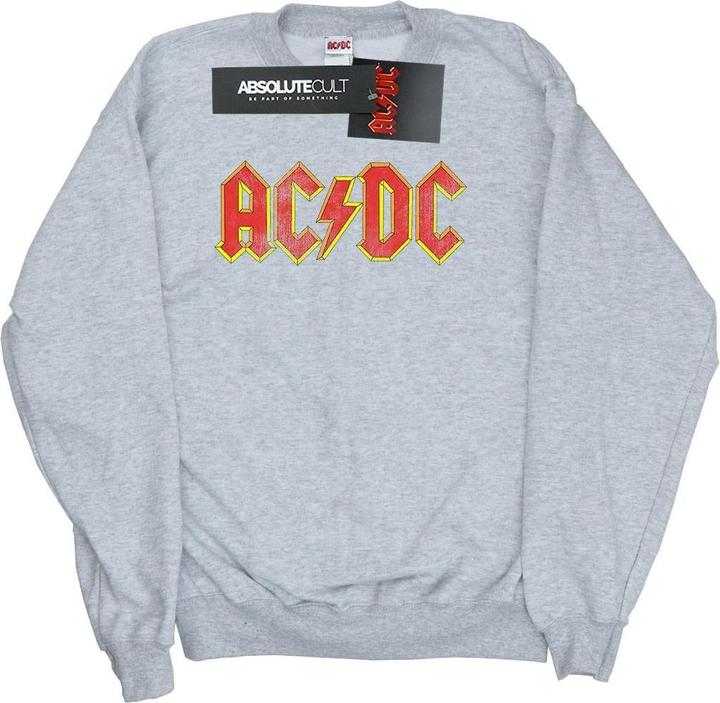 Actual product image AC/DC Girls Distressed Red Logo Sweatshirt (140, 146)