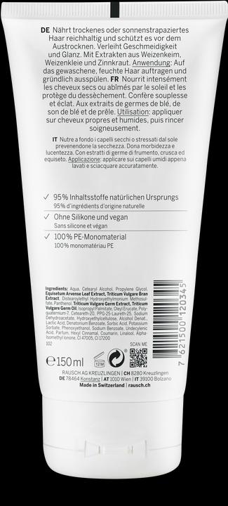 Image du produit Rausch Après-shampooing nourrissant à l'orge de blé (150 ml)