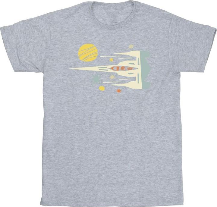 Actual product image Star Wars Mens The Mandalorian Cutout Ship T-Shirt (3XL)