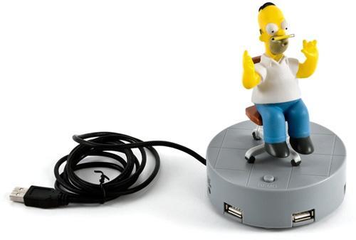 Image du produit ZLTD Hub USB Simpson 4 ports avec son Homer Simpson