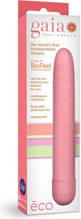 Actual product image Blush Gaia Eco Vibrator Pink