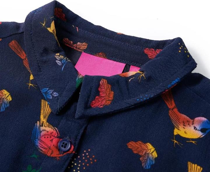 Immagine prodotto VidaXL Abito da bambino con maniche lunghe blu navy (104)