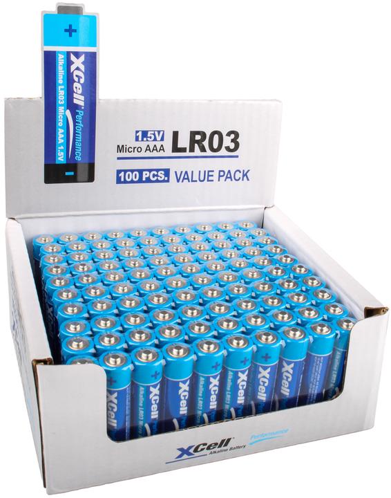 Actual product image XCell Alkaline MN2400/AAA/LR03, 100-pack incl.VEG (100 pcs., A)