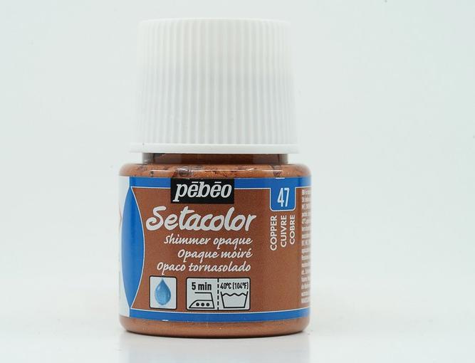 Image du produit Pebeo Setacolor opaque (Cuivre chatoyant clair, 45 ml)