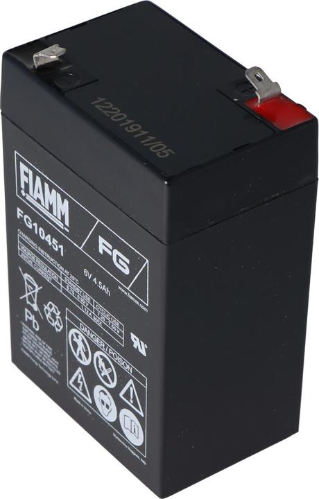 Immagine prodotto Fiamm Akku FG10451, 6Volt 4,5Ah 3FM4.5 (6 V, 4.50 Ah)