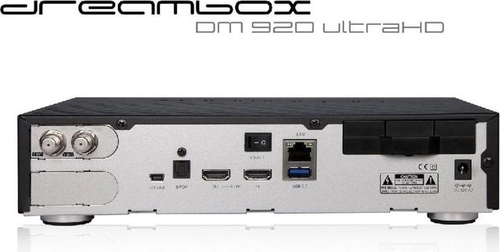 Image du produit Dreambox Dm 920 UHD 4k (8.19 Go, DVB-S2, Slot CI, Arbre CI, Disque dur)