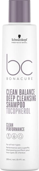 Schwarzkopf BC Clean Balance - Deep Cleansing Shampoo (250 ml, Flüssiges Shampoo)