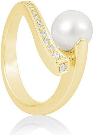 Actual product image Breuning RING - C.ZP/Brill. 0,105 Ct. H/si (53, 585/14 K Gold)