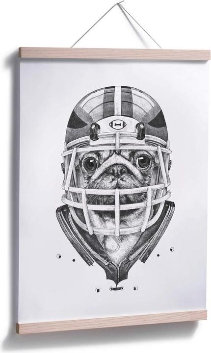 Produktbild Trenddeko American Pug Football (24 x 30 cm)