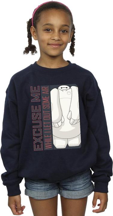 Immagine prodotto Disney Big Hero 6 Baymax Excuse Me Some Air Felpa Ragazze (152, 158)