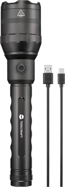 Actual product image Toolcraft LED torch with USB interface battery-powered 10,000lm 730g (27.65 cm, 10000 lm)