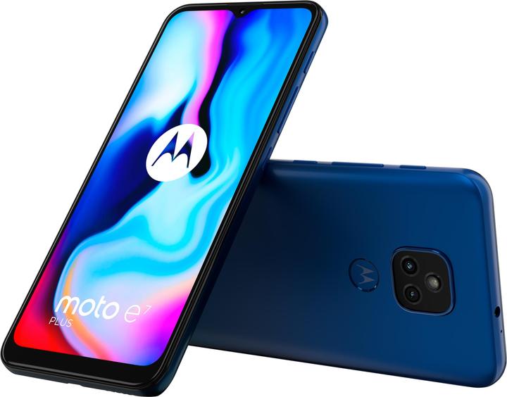 Produktbild Motorola Moto E7 Plus (64 GB, Misty Blue, 6.50", Hybrid Dual SIM, 48 Mpx, 4G)