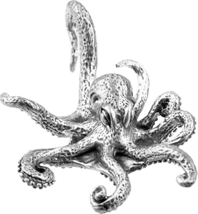 Star Piercing Ohrgewicht silber Tintenfisch (Messing)