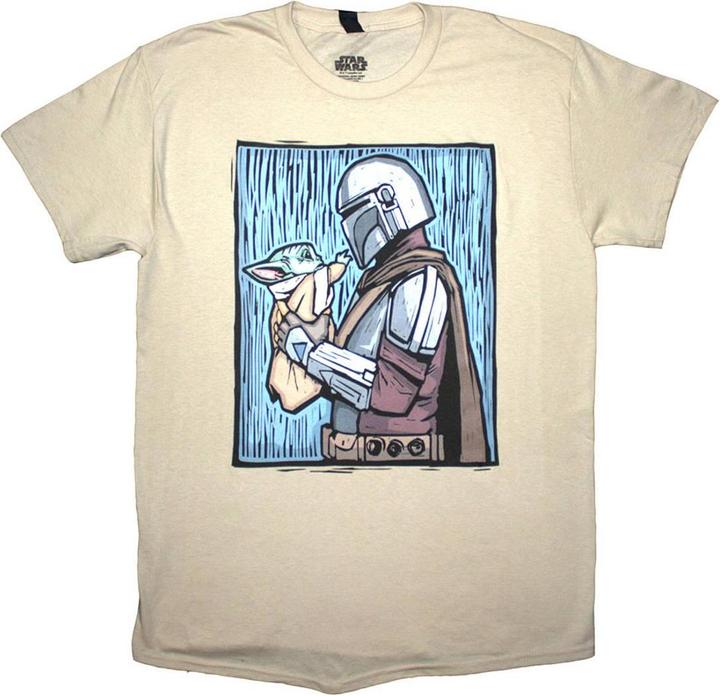 Star Wars The Mandalorian Holding Grogu TShirt