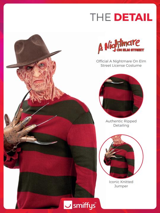 Produktbild Smiffys A Nightmare On Elm Street Freddy Krueger Pullover (S)