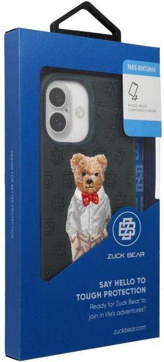 Actual product image Zuck Bear Headphone case case PARIS GENTLEMAN for IPHONE 16 Pro Max bow tie (Apple iPhone 16 Pro Max)