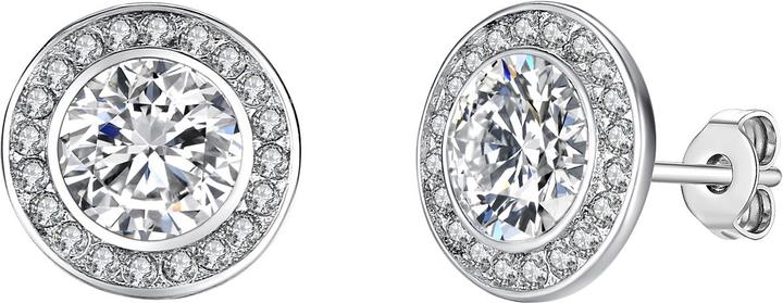 Lulu & Jane Damen Messing verziert mit Kristallen von Swarovski® silber - 29679 (Messing)