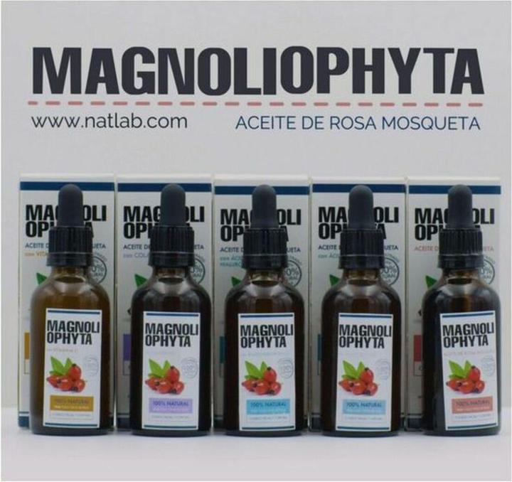 Immagine prodotto Magnoliophyta ACEITE DE ROSA MOSQUETA con ácido hialurónico gotero 50ml (50 ml, Olio viso)