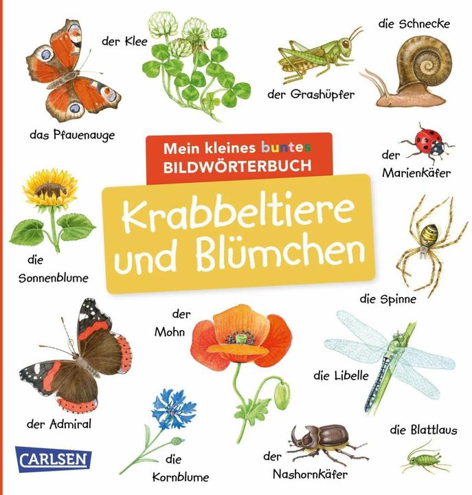 Image du produit Mon petit dictionnaire illustré coloré : les animaux rampants et les fleurs (Allemand)