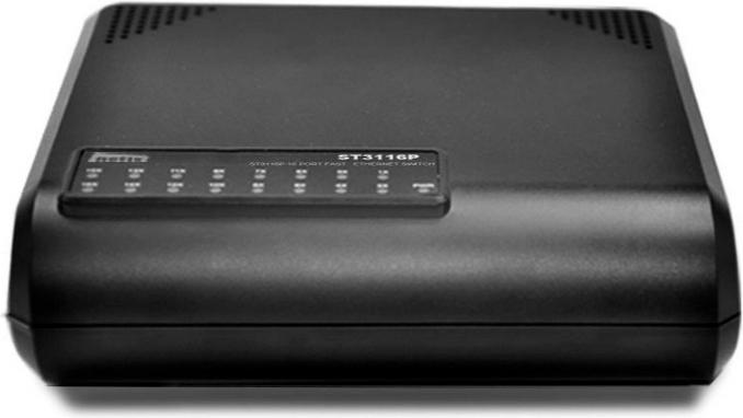Actual product image Netis ST3116P Network Switch Unmanaged Fast Ethernet (10/100) (16 Ports)
