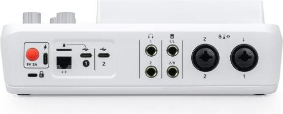 Actual product image RØDE Rodecaster Duo White with Podmic White and cable (Studio- and Livemixer)