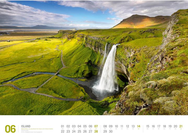 Produktbild Island - Unterwegs zwischen Gletschern und Geysiren Kalender 2026 (54 x 42 cm, Harter Einband, Deutsch)