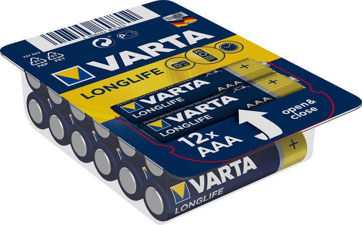Image du produit Varta Longlife (12 pcs, AAA, 1200 mAh)