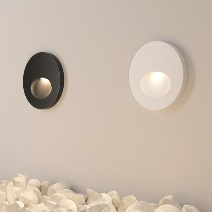 Immagine prodotto Maytoni Bil LED illuminazione scale 3W nero IP54 bianco caldo (60 lm, IP54)