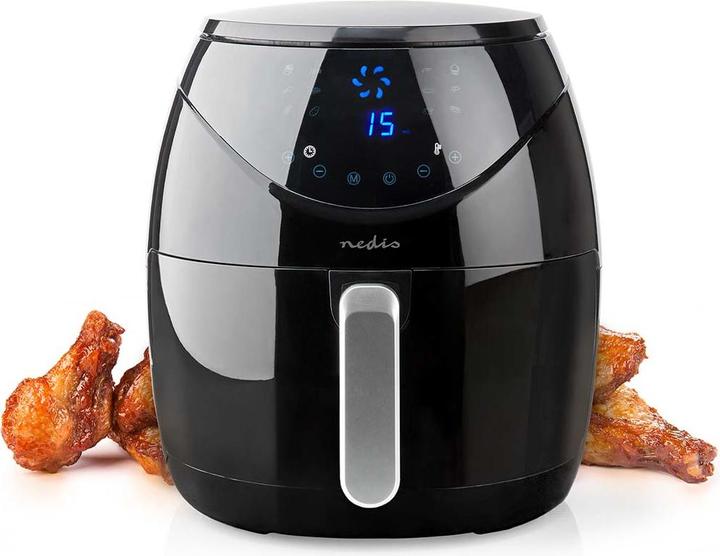 Produktbild Nedis Hot Air Fryer 4.6 l Timer: 60 min Digital Black (EU-Stecker)