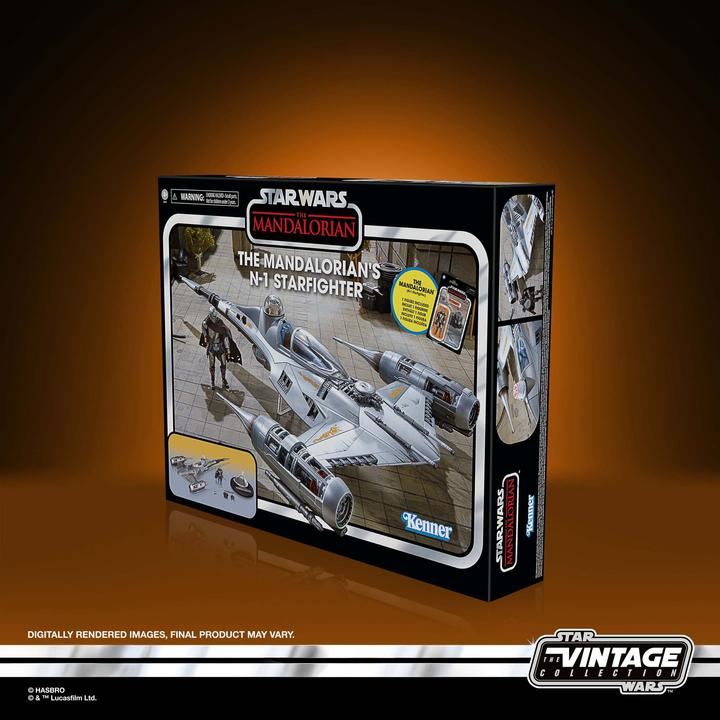 Actual product image Hasbro Star Wars The Mandalorian's N-1 Starfighter