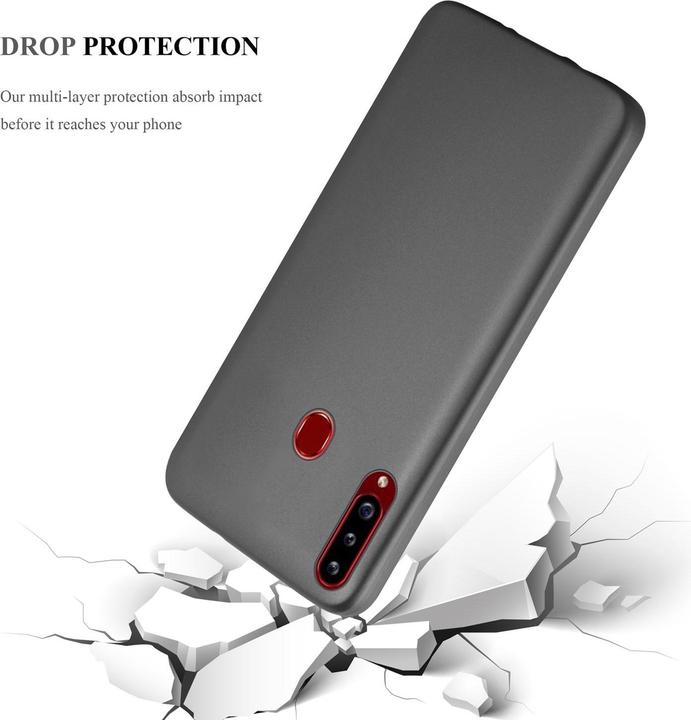 Productafbeelding Cadorabo TPU Matte Metallic hoes (Samsung Galaxy A20)