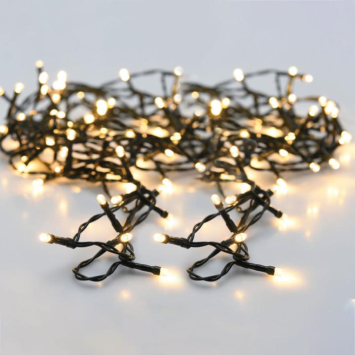 Immagine prodotto Homestyle Set di 2 luci fiabesche a LED con 8 modalità di illuminazione e timer, 6,5 m, a batteria, IP44 (6.50 m)