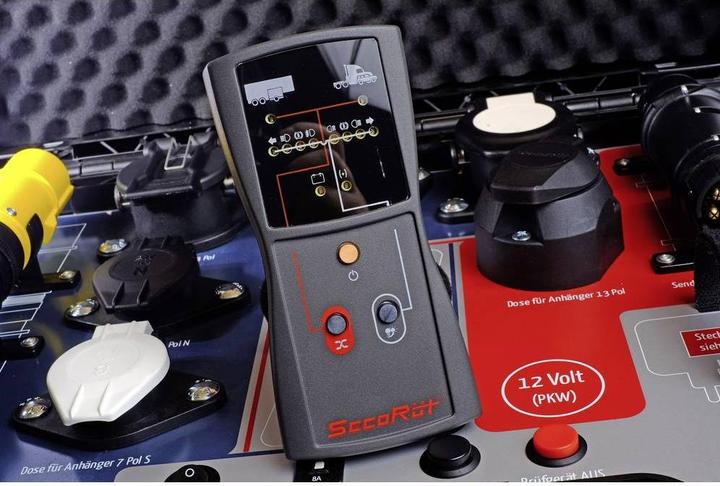 Image du produit SecoRüt Mallette de test de remorque sans fil professionnelle 12+24 volts