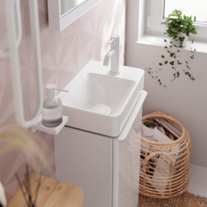 Immagine prodotto hansgrohe Tecturis S rubinetto a colonna 80 con maniglia a leva per acqua fredda o acqua premiscelat