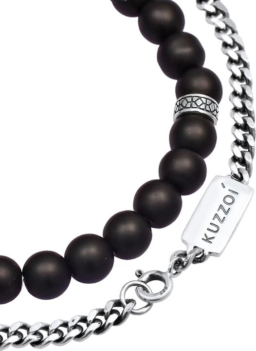 Produktbild Kuzzoi Basic Armband, Kugel (21 cm, Onyx, Plastik, 925er Sterling Silber)