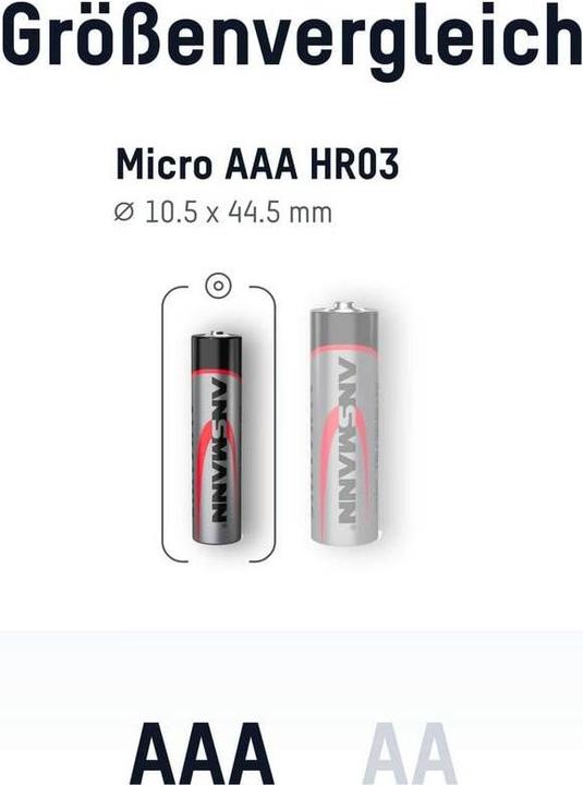 Immagine prodotto Ansmann Alkaline Batterie (100 pz., AAA, 540 mAh)