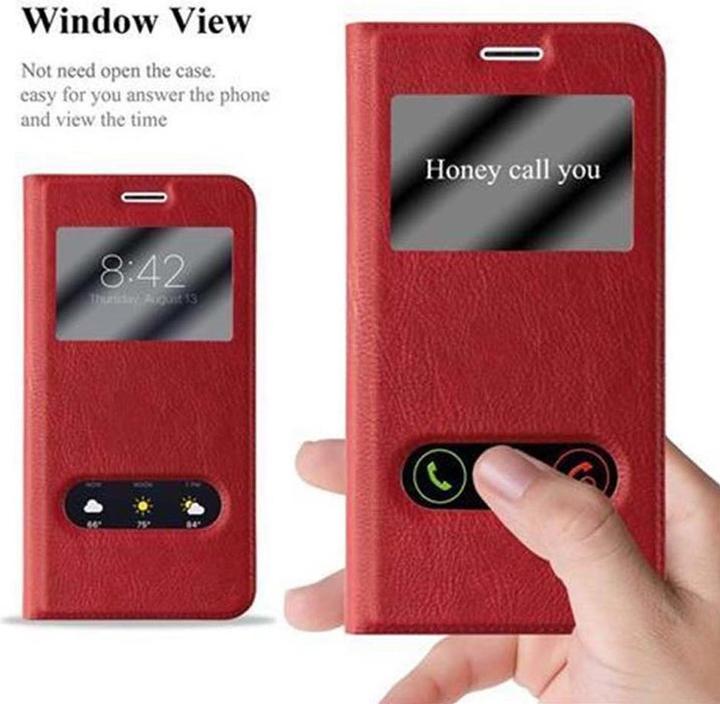 Produktbild Cadorabo Book mit View Doppelfenster Cover (Samsung Galaxy J7 2016)