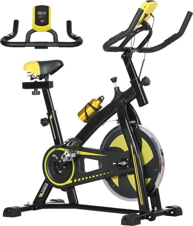 SportNow Heimtrainer Stahl, ABS Gelb